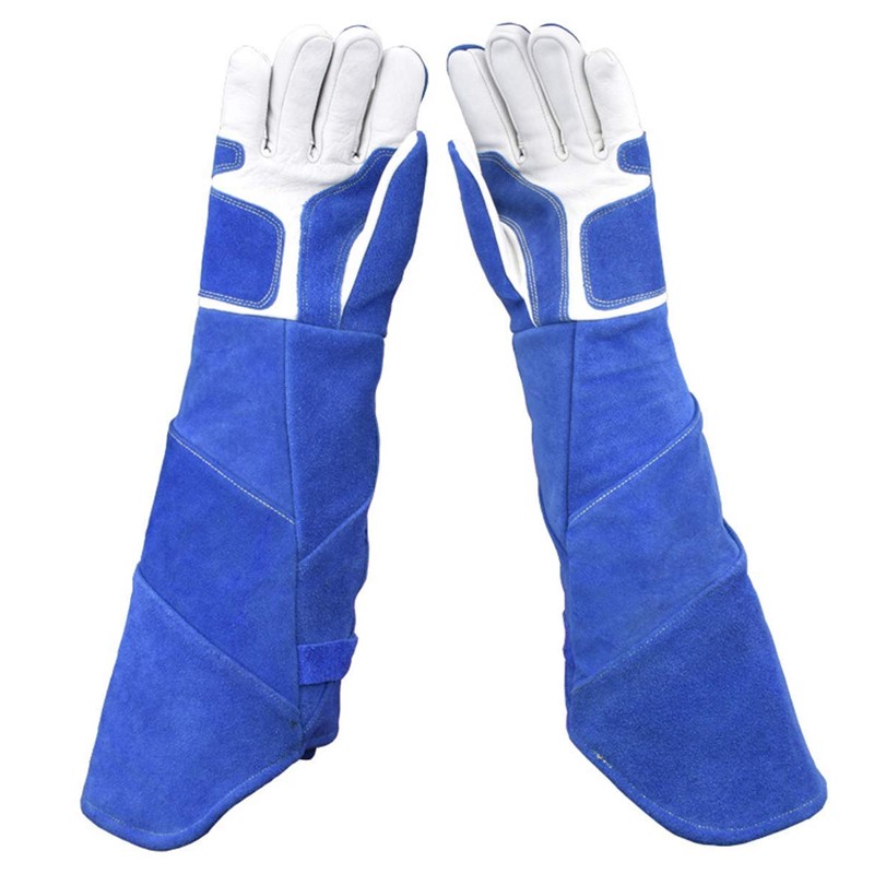 CPTDCL Anti-Bite Animal Gloves Soft Leather Thick Scratch-Resistant Gloves Bite
