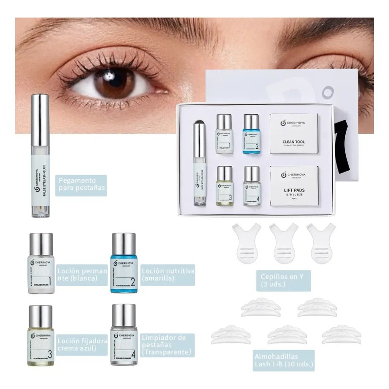 Kit Lash Lifting De Pestañas Rizado Permanente7pzs Cherimoya