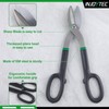 INJOYTEC 14 Inch Tin Snips Metal Cutters with Flat Blade