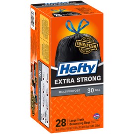 HEFTY CINCH TRASH BAGS 30G 28CT