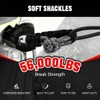 2PCS Soft Shackles 1/2 Inch x 22 Inch - 56,000LBS