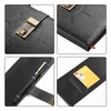 Kesote Black Journal with Lock, Refillable Faux Leather Lock Diary