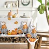 Artoid Mode Maple Leaves Pumpkins Gnome Autumn Table Cloth, Rectangular