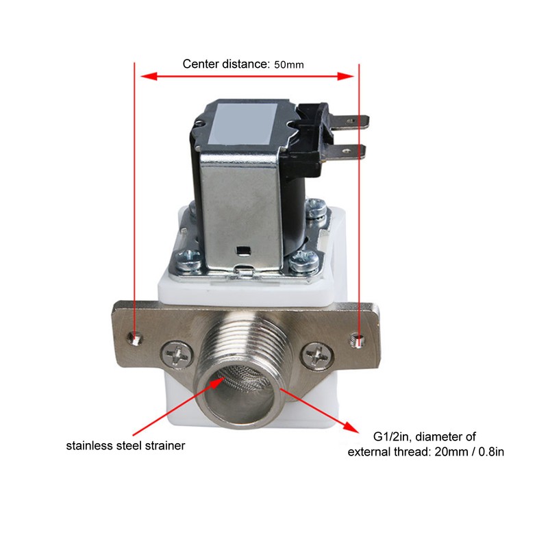 Water Heater Inlet Valve Brass Coil PC Housing Good Sealing