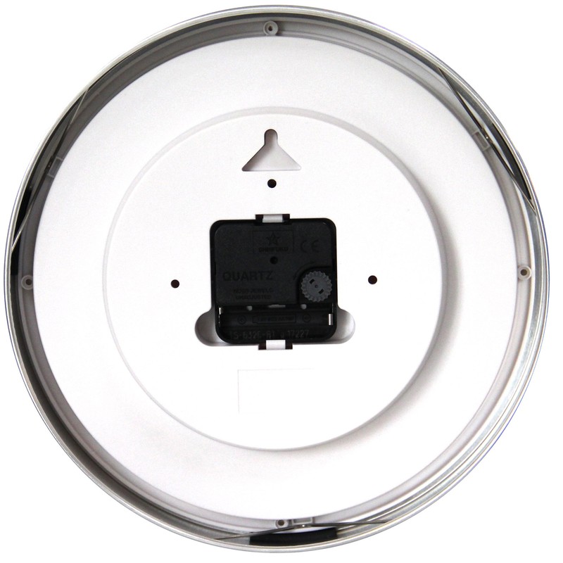 HITO Silent Non-ticking Wall Clock- Aluminum Frame Glass Cover, 10