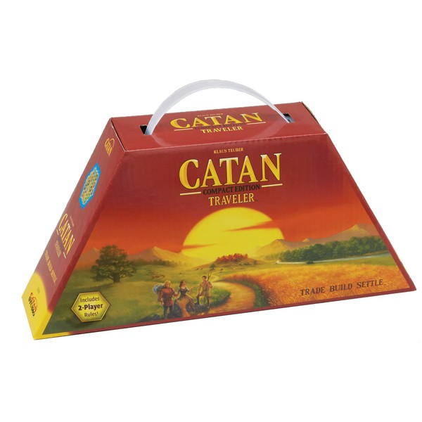 CATAN Traveler COMPACT EDITION Board Game | Strategy Game | Adventure Game | Travel Game | Family Game for Adults and Kids | Ages 10+ | 2-4 Players | Average Playtime 60 Minutes | Made by CATAN Studio
