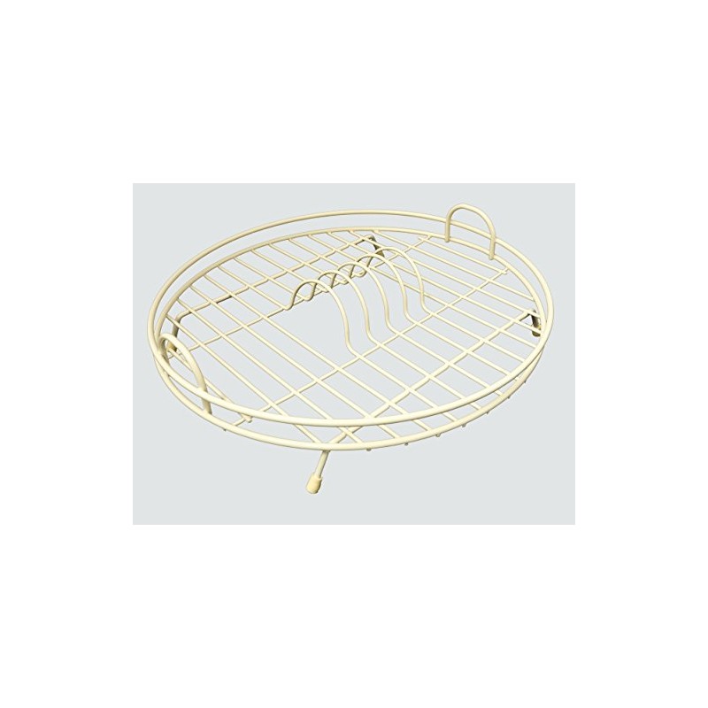 Delfinware Dish Drainer, Metal, Cream, 37 x 37 x 10