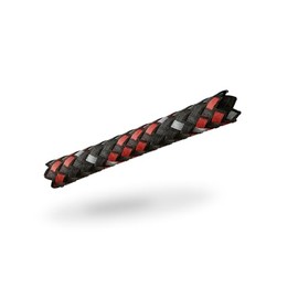 VIABLUE Sleeves, braided sleeve, red, size small for cable diameter from 2 to 6 mm, sold by the metre, fabric hose/cable conduit, per m