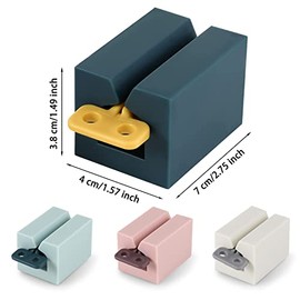 Bebeay Exprimidor De Pasta De Dientes Multifuncional, 4 Pack Dispensador De Pasta De Dientes con Rodillo, La Colocación Vertical Ahorra Espacio, Adecu