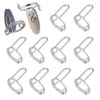 ITADAKU 10pcs Adjustable Silver Nail Rings - Reusable Detachable Metal