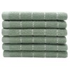VeraSong Terry Dish Rags Cloths, Green Kitchen Dish Towels,12”x 12”,6