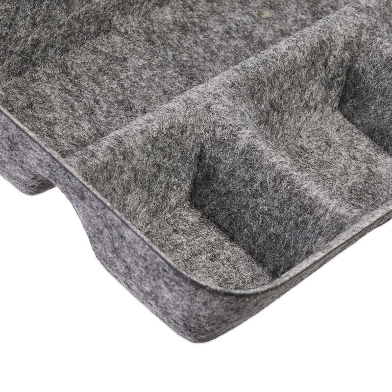 Relaxdays Felt Drawer Organiser, Desk Organiser System, 5.5 x 29.5
