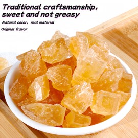 Premium Yellow Rock Sugar 10.6oz (300g) - Pure Cane Crystal Sweetener for Tea, Coffee & Asian Cuisine | Rock Candy