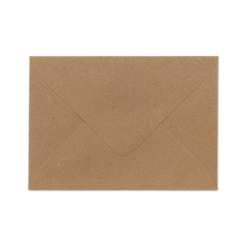 Glüxx Agent 25 x Kraft paper envelopes DIN C5 brown