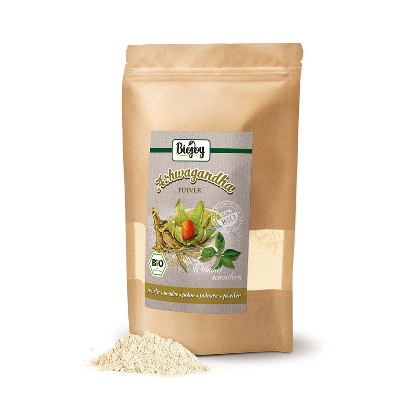 Biojoy Organic Ashwagandha Powder (500 g), Ashwagandha Root Ground, Indian