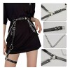 JuanShop Arnes Liguero Con Cadenas Punk Cinturón Tirantes Gothic
