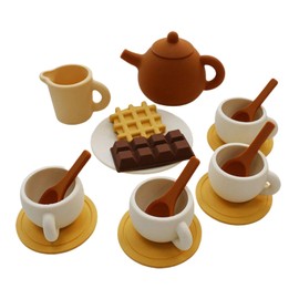 Colcolo Afternoon Tea Pretend Play Accessories Early Educational Tea Party Kitchen Play Set for Preschool Boy Girls Party Favors