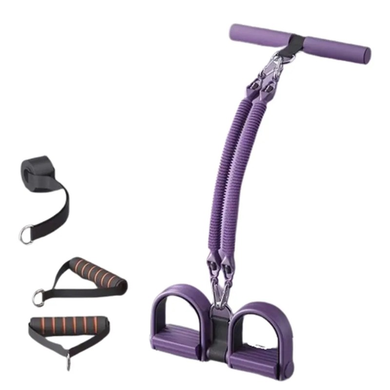 Pedal Resistance Band for Home Workouts – 75 lb Black