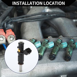 Hihaha No.13537528176 Fuel Injector for Mini Cooper Base 07-15 1.6L for Mini Clubman Cooper 08-14 1.6L / Engine Fuel Injection Nozzle/Durable / 1 Pc Black