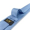Shlax & Wing Men's Long Necktie Silk Blue Single Color