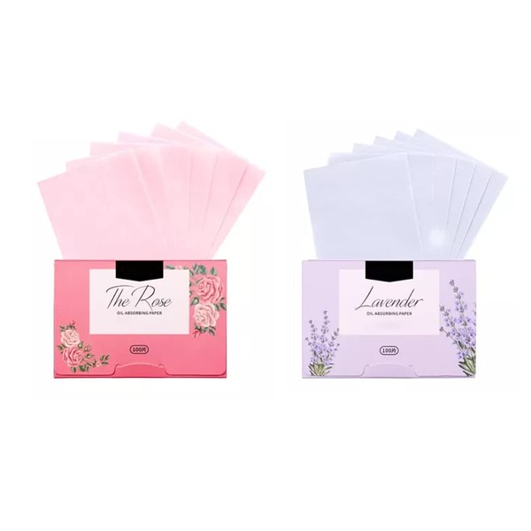Face Blotting Paper, Pack of 200 Face Oil Blotting Papers, Natural Oil Absorbent Sheets, Tissue Facial Care Oil, Control Film, Oil Absorbent Sheets for Women, Men