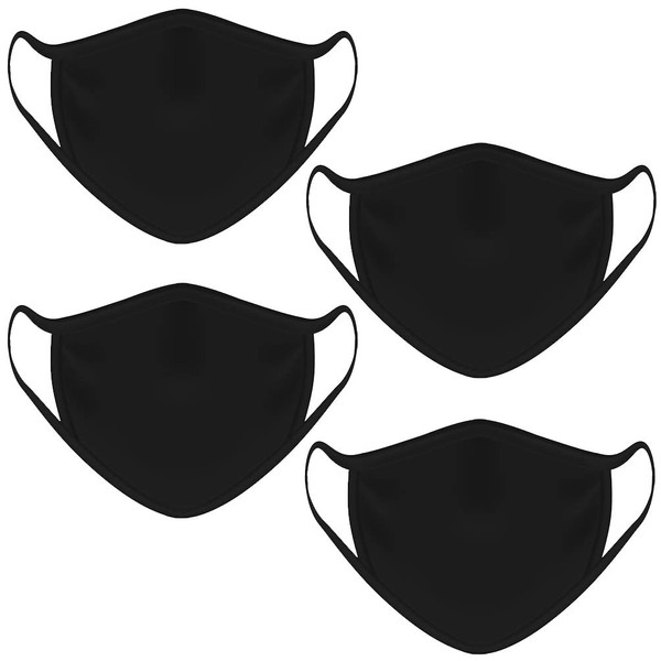 Contraband Sports 13019 Sport Face Cover/Sport Mask - Nylon/Spandex Washable & Breathable - 6 Colors - (SOLD AS A SET) (Black 4pk, OSFA)