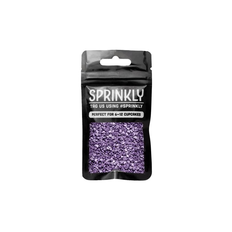 SPRINKLY - Glimmer Hearts - Violet (Mini) - 25g