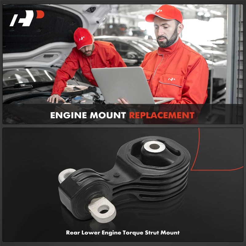 A-Premium Rear Lower Side Torque Strut Mount Compatible with Honda