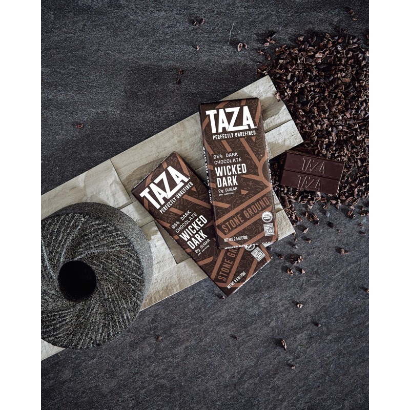 Taza Chocolate, 95% Wicked Dark Amaze Bar, 2.5 oz bars,