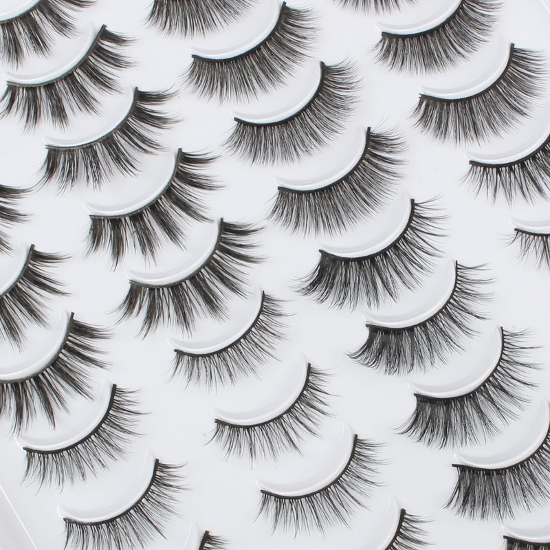 Oreola 3D False Eyelashes Natural Look Artificial Eyelashes, Lightweight, Reusable,