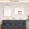 Keonjinn 20 x 30 Inch Brushed Nickel Bathroom Mirrors for