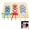 Linian Kids Shoes Tie Training Educational Toy for Boys Girls