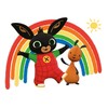 Bing Wall Sticker - Bing Bunny and Flop with Rainbow