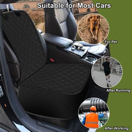 Femuar 2 Packs Car Front Seat Cover for Dogs, Waterproof Pet Car Seat Protector, Nonslip Scratch-Proof Dog Seat Cover for Cars, Trucks & SUVs