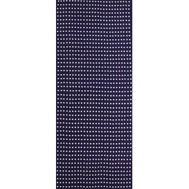 IKS Chusen-dyed Tenugui, Made in Japan, 13.4 x 34.6 inches (34 x 88 cm), Polka Dot, "Ground Color Bean Squeeze, Navy" 100% Cotton, Prime Fabric (Uncut Uncut)
