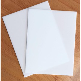 Acrylic Glass White 3 mm Acrylic Plate Opal Plastic Sheets (Pack of 2 A4)