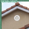 VIHOSE 4 Pcs Soffit Vents Soffit ABS Exterior Round Exhaust