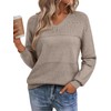 LILLUSORY Womens V Neck Sweaters Pullover 2025 Fall Fashion Casual