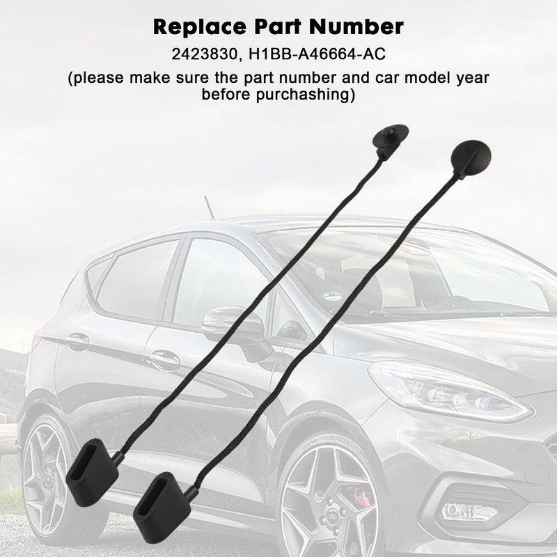 2 Pack Parcel Shelf String Cord Compatible with 2017-2023 Ford
