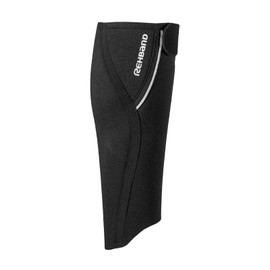 Rehband Calf Sleeve 5mm Neoprene, Unisex Shin Calf Compression Sleeve for Running, Football, Fitness, Compression Calf Support helps with cramps and stabilizes muscles, Colour:Black, Size:Large