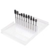 Double Cut Carbide Rotary Burr Set - 10 Pcs 1/8"