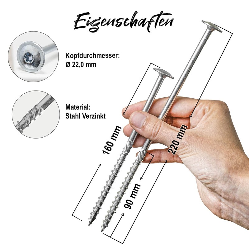 Parco Camp-FIX Universal Tent Screws Camping Set 16 Pieces in