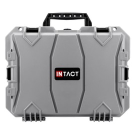 Eylar 18" Intact Series Hard Camera Case, Lightweight and Durable Stacker Design with Foam (Gray)