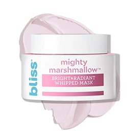 Bliss Mighty Marshmallow Face Mask Bright & Radiant Whipped Facial Mask Straight-from-the-Spa Paraben Free, Cruelty Free 1.7 fl oz