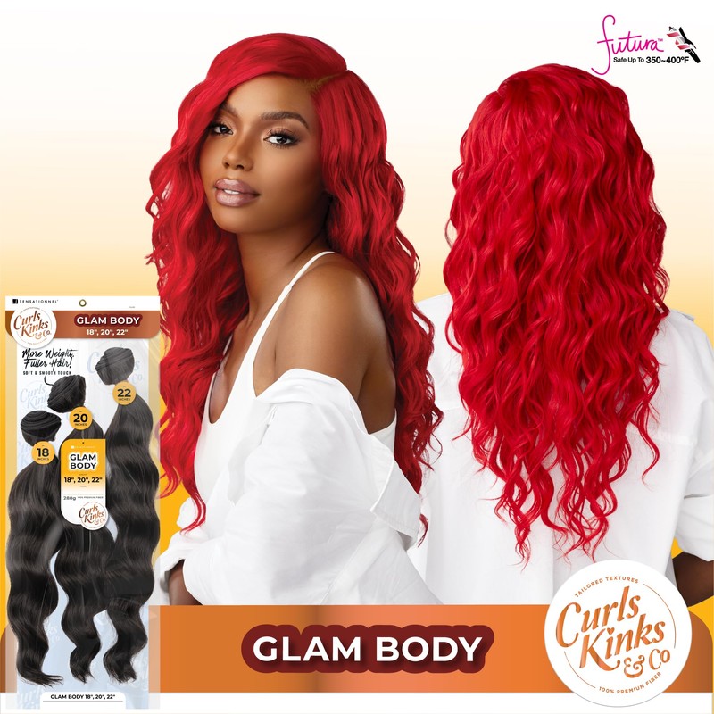 Sensationnel Curls kinksandco synthetic bundles - glam body multibundle quick