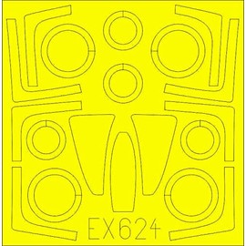 Eduard 1/48 F-14D Tomcat Painted mask Seal (for Tamiya) Plastic Model Masking Seal EDUEX624