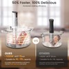 BLITZHOME Sous Vide Machine, WiFi APP Included, 1100W Sous Vide