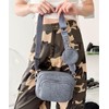 Wego Women's Shoulder Bag, Circle, Pouch, Square, Girly Bag, F,