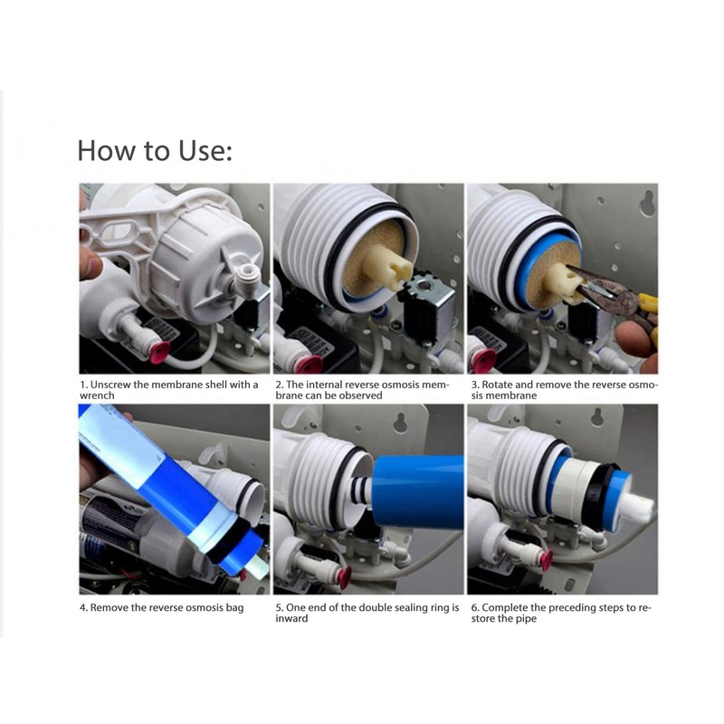 Universal Reverse Osmosis Membrane Water Filtration System RO Filter Replacement