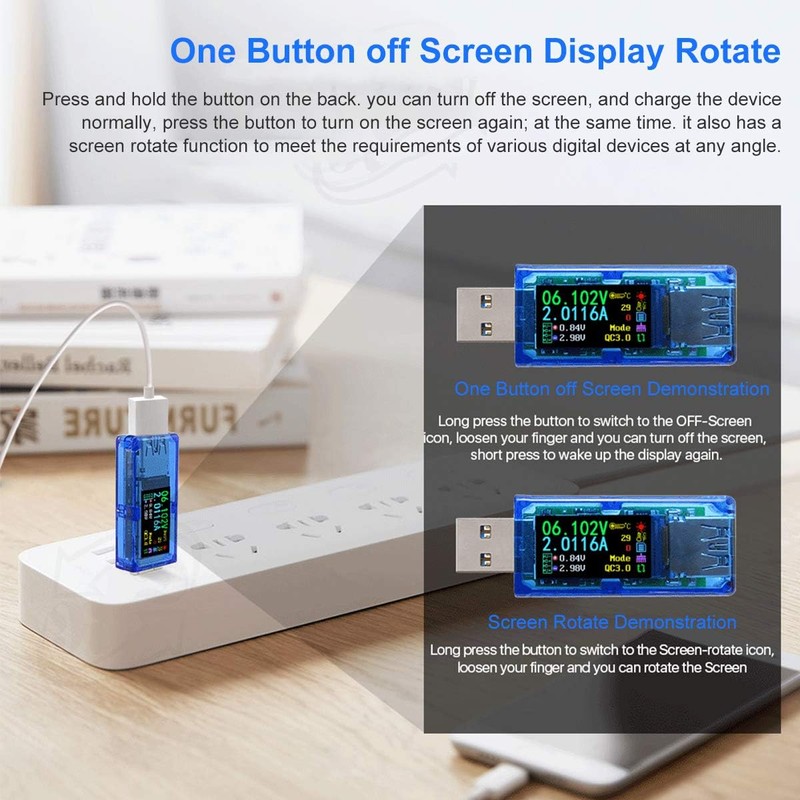 USB Tester Voltmeter USB Power Meter USB Multimeter Voltage and